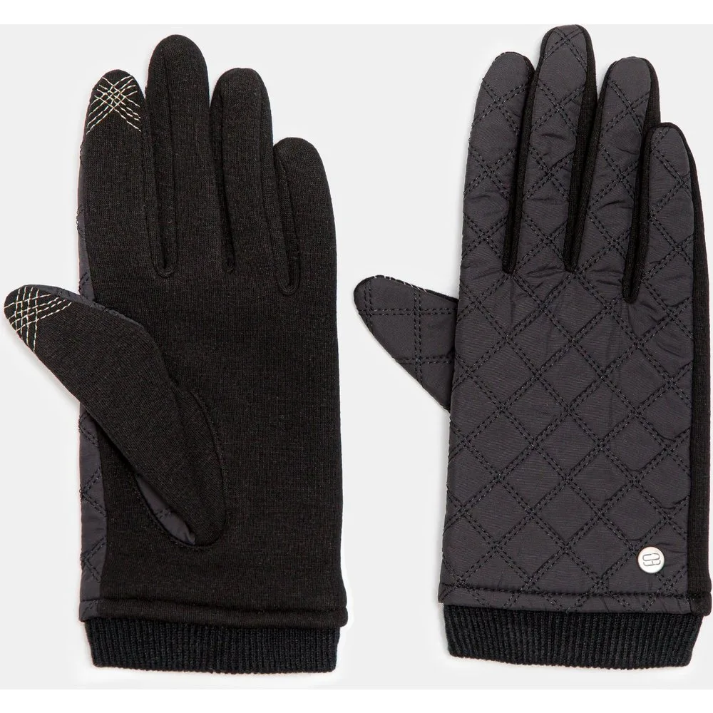 Guantes táctiles acolchados en beige - Santacana - FashionsVida