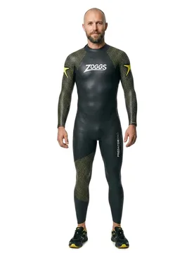 Predator Pro Long Sleeve Neoprene Wetsuit Black / Yellow XL Men - Zoggs - FashionsVida