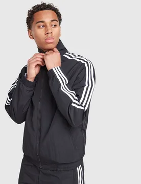 Mens Firebird Woven Track Top - Nero, nero nero Uomo taglia XL - Adidas - FashionsVida