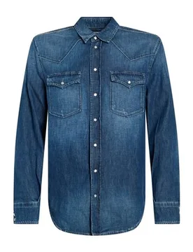 Jeanshemd Herren Blau M Herren - Dondup - FashionsVida