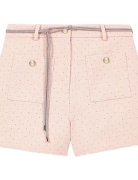Pantalón de mujer corto de tweed - Maje - FashionsVida