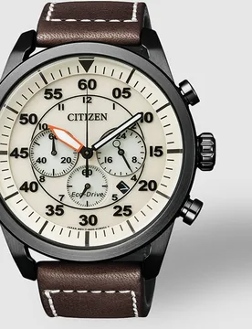 Reloj de hombre AviatorCA4215-04W Eco-Drive de piel - Citizen - FashionsVida