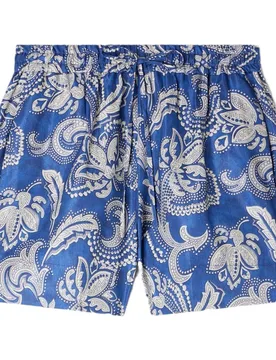 Pantalón corto ancho de mujer con estampado floral - sandro - FashionsVida