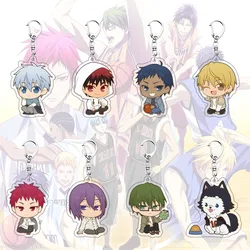 Anime Kuroko's Basketball 6cm Acrylic Character Kuroko Kagami Aomine Kise Akashi Backpack Pendant Car Keychain Decoration Gift