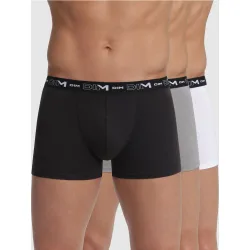 Pack de tres bóxers algodón elástico básico y cómodo coton stretch