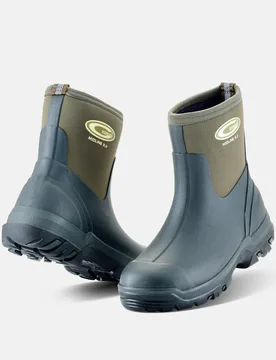 Midline Unisex Mid Height Wellies - - Size: 11 - GRUBS BOOTS - FashionsVida