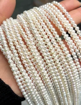 Natural Freshwater Pearl 3-4mm Round Beads High Quality Beads for Jewelry Making Supplies DIY Women Necklace Bracelet Accessory - Aliexpress - FashionsVida