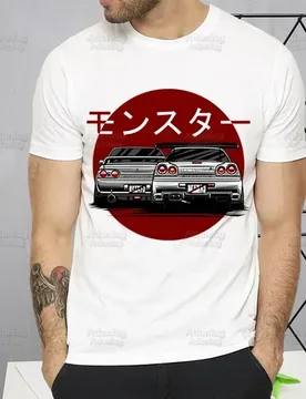 Japan Car Harajuku Men's tshirt Printed Unisex Short Sleeve T shirt Cool Cartoon Casual T-shirt Male Streetwear Tops - Aliexpress - FashionsVida