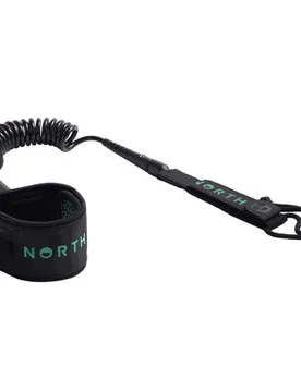 Leash De Surf Coiled Ankle Black One Size unisex - North Kb - FashionsVida