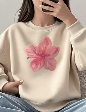 Pieza Camiseta de cuello redondo con estampado casual para niñas, Top de manga larga para estudiantes, otoño/invierno - Shein - FashionsVida