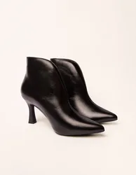 Split Front Ankle Boots - UK 6 (EU 39) / BLACK - female