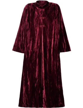 Caftan de mujer de terciopelo y cuello mao - The-Are - FashionsVida