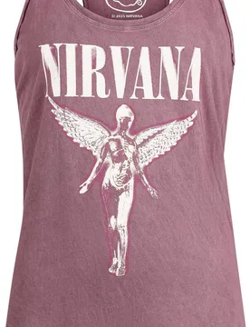 Top - In Utero - M bis XXL - für Damen - Größe M - lila - Lizenziertes Merchandise! - Frauen - female - Nirvana - FashionsVida