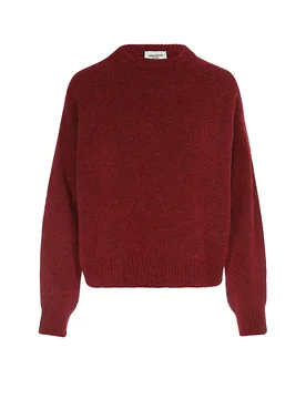 Jersey de cuello alto WKDTUONO rojo oscuro L - Max Mara - FashionsVida