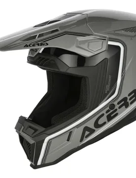 Casco moto Cross Enduro Whoops Grigio Nero taglia M - Acerbis - FashionsVida