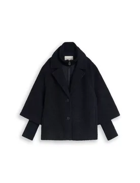 Cosy cape jacket female - M - FashionsVida