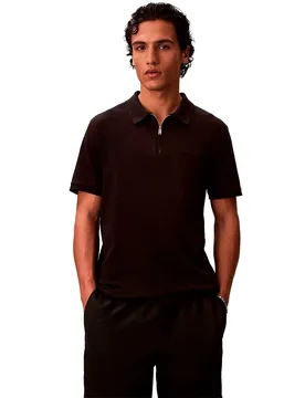 Polo à Manches Longues Lv04le255g Black L - Calvin Klein - FashionsVida