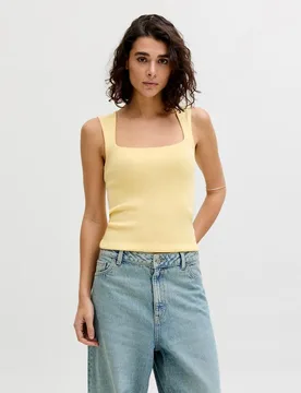 Jack & Jones - Top de mujer sin mangas con escote cuadrado - jack & jones - FashionsVida