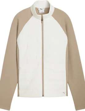 Jacke Cloudspun Fleece Hybrid, weiss/braun s - Puma - FashionsVida