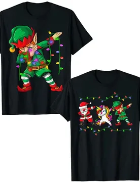 Dabbing Santa Elf Unicorn Christmas Costume Squad Kids Boys Men Xmas Gifts T-Shirt Funny Dabbing-Elf Family Matching Tee Tops - Aliexpress - FashionsVida