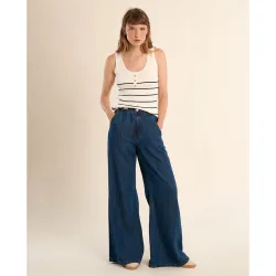 Top de mujer de tirantes estampado rayas