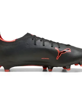 Chaussures De Football Ultra 6 Match Fg/ag Black / Red / Strong Gray EU 44 - Puma - FashionsVida