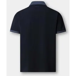 Polo de hombre bicolor manga corta fit clásico