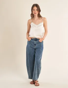Top de mujer lencero detalle en el escote - Molly Bracken - FashionsVida