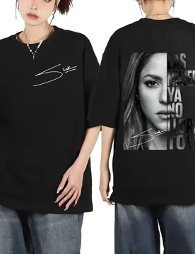 Shakira Las Mujeres Ya No Lloran World Tour 2026 T-shirts Men Women Fashion Aesthetic T-shirt Summer Casual Loose Cotton T Shirt - Aliexpress - FashionsVida