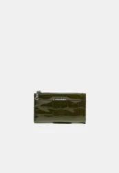 Basic-Reißverschluss-Geldbörse Khaki OS