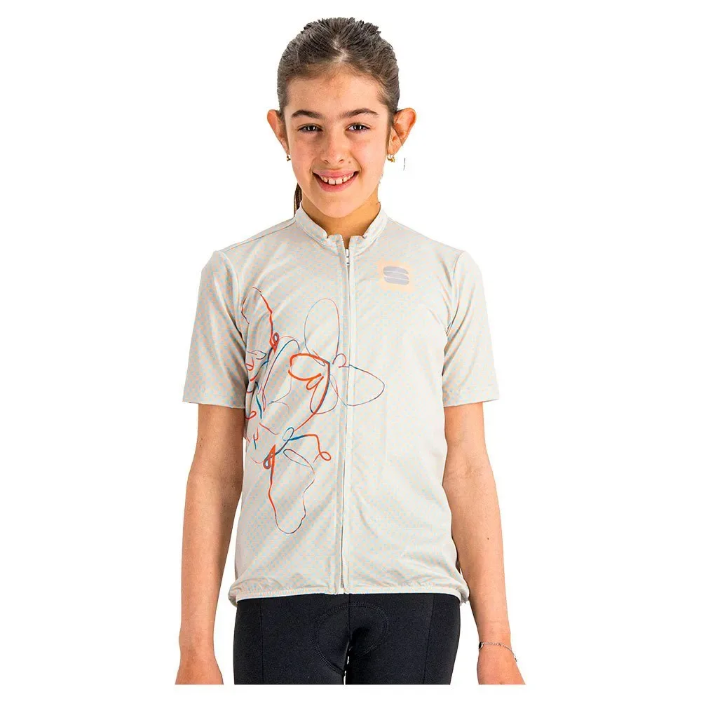 Maglia A Maniche Corte Checkmate Peach / Blue Sky - Sportful - FashionsVida