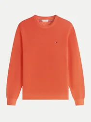 Pullover aus Strukturstrick Orange L