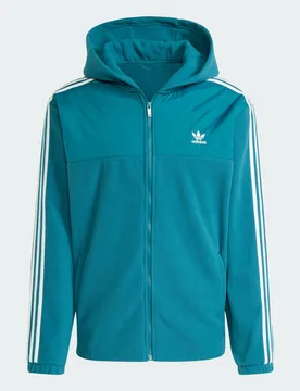 Felpa con cappuccio adicolor 3-Stripes Teddy Fleece M Legacy Teal - Adidas - FashionsVida