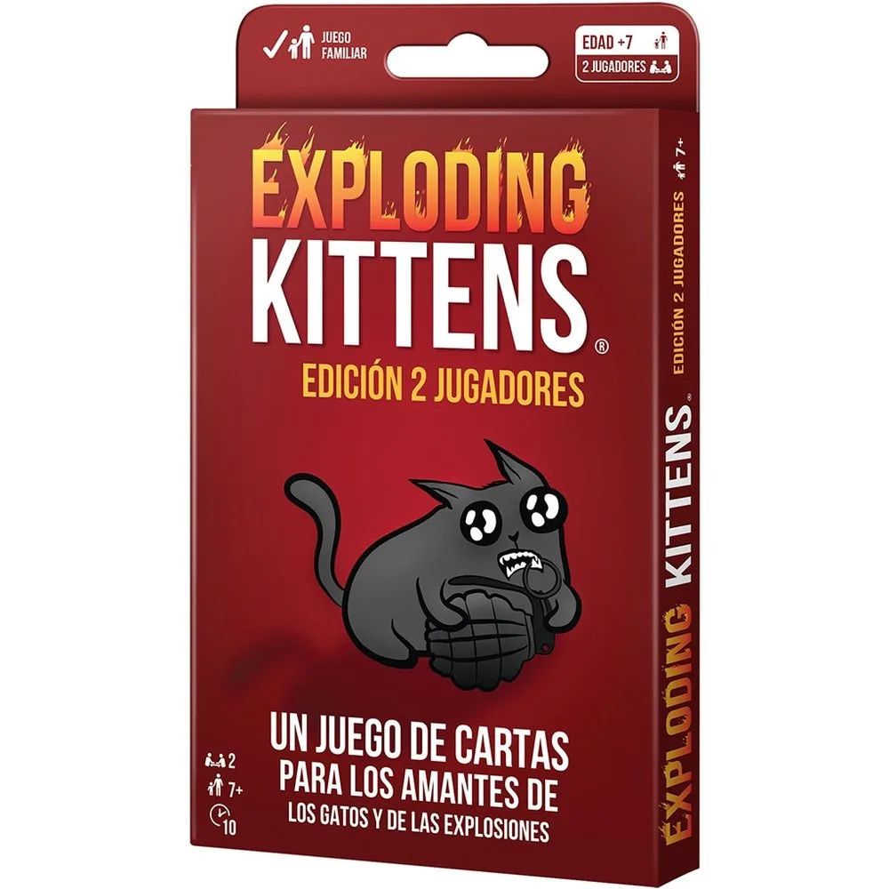 Juego de Mesa Edición 2 Jugadores Asmodee - Exploding Kittens - FashionsVida