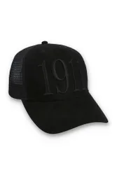 Black Hazza Large 1911 Embroidered Mesh-Back Cap - ONE