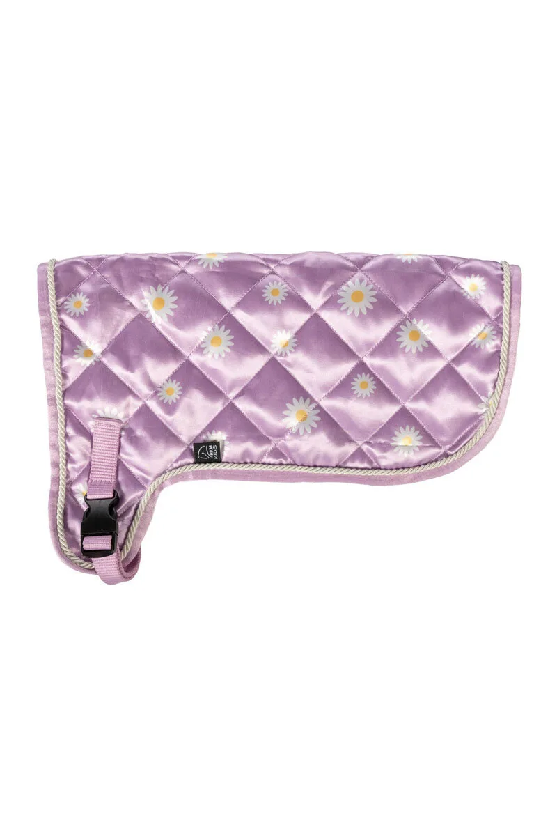 Decke Print HOBBY HORSING violett Gänseblümchen - HKM - FashionsVida