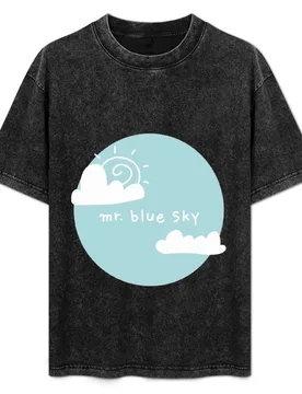 Mr Blue Sky T-Shirt Art Pattern Printed Casual Top - Aliexpress - FashionsVida