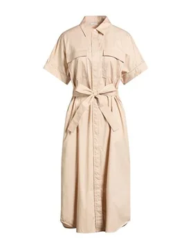 Midi-Kleid Damen Beige 36 Damen - Peserico - FashionsVida