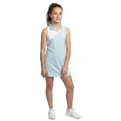 Spirit Sleeveless Dress Lightblue / White 140 cm