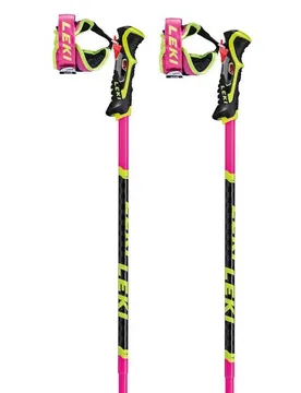 Bâtons Venom Sl 3d Neon Pink / Black / Neonyellow 125 cm Homme - Leki Alpino - FashionsVida