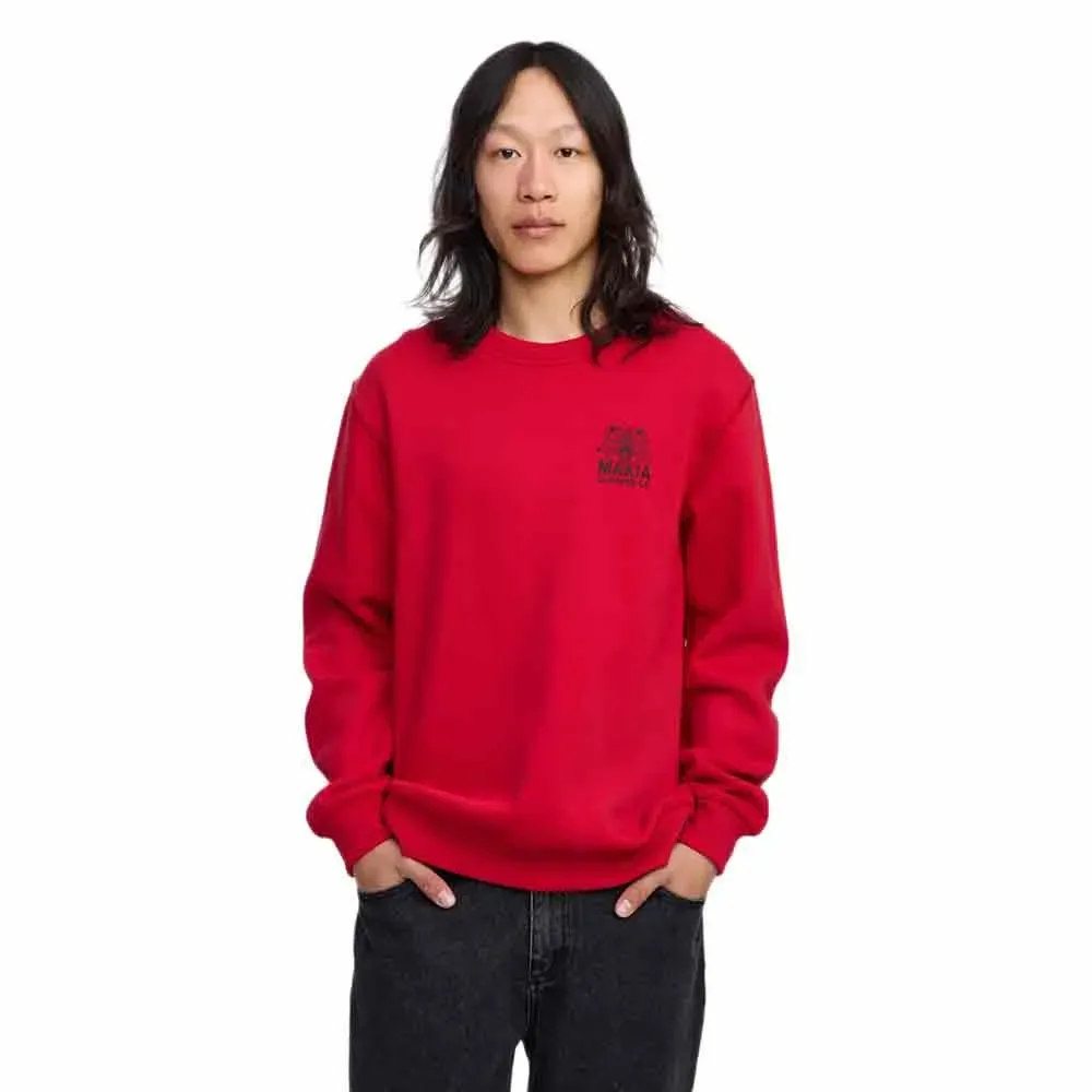 Makia Sweat-shirt Bär Red S Homme - Makia - FashionsVida