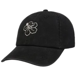 Flower Cotton Cap by - black-white - Female - Size: One Size