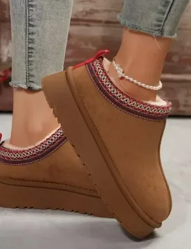 Chelsea Ankle Snow Boots Women Winter New Brand Fur Short Plush Warm Flats Slippers Platform Shoes Flip Flops Botas Cotton Shoes - Aliexpress - FashionsVida