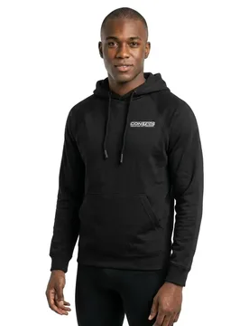 Felpa Con Cappuccio Cozy Support Black - CONTEC - FashionsVida