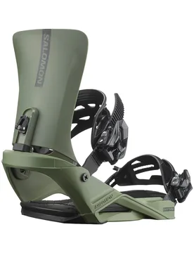 Fixations de snowboard all-mountain - Rhythm Lichen Green - Taille 34,5-40 - Kaki - Salomon Snowboard - FashionsVida
