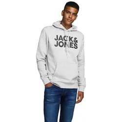 Felpa Con Cappuccio Corp Logo Light Grey Melange 2XL