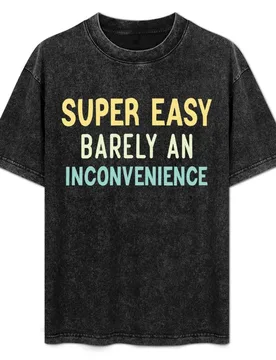 Super Easy Barely An Inconvenience T-Shirt Athletic Fit Sports Short Sleeve Top - Aliexpress - FashionsVida