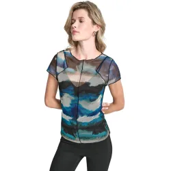 DKNY - Top de estampado abstracto