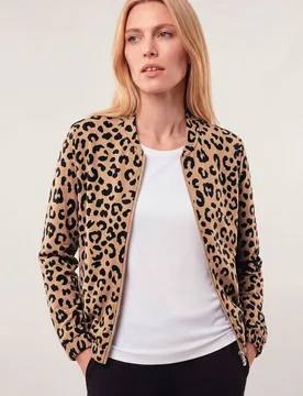 Baumwollstretch Blouson, normale Größen, Farbe Beige, 40, hautsympathische Baumwolle bequem dank Elasthan Damen - Walbusch - FashionsVida