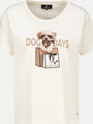 T-Shirt mit Fotoprint Weiß 38